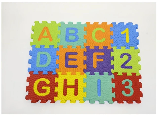 Funjoy EVA Foam Numbers 1–10 Learning Mat - Colorful Interlocking Educational Tiles for Toddlers 2-5 Years Delivery Time:2-3Days