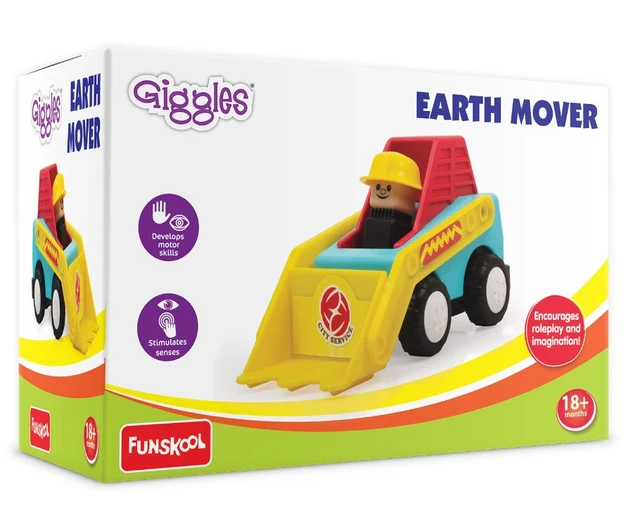 Earth Mover Free Wheel Truck Toy - Multicolor Construction Vehicle for Toddlers 18+ Months Delivery Time : 2-3Days