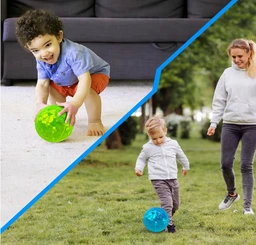 Wembley Paw Patrol LED Light Ball - 6" Soft Bouncing Flashing Glow in Dark Ball for Kids 3+ Years | Random Colors Delivery Time: 2-3Days
