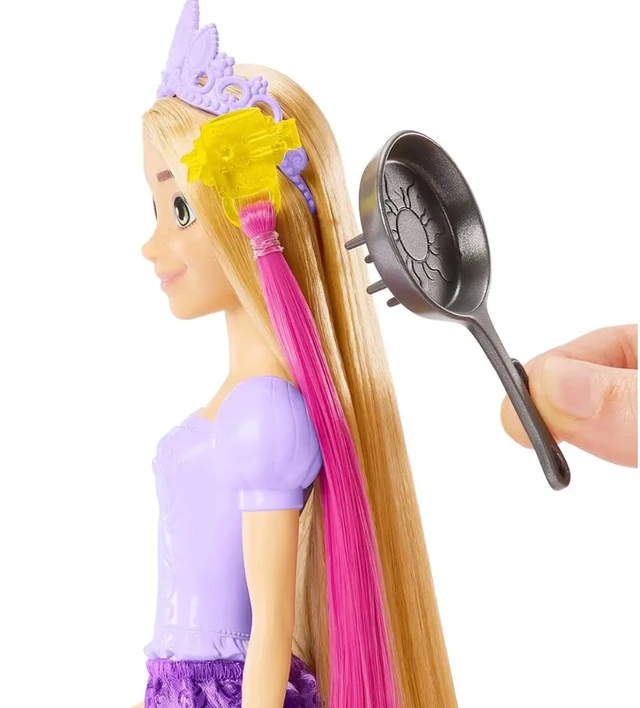 Disney Princess Rapunzel Doll with Color-Change Hair Extensions & Styling Pieces - Tangled Movie Inspired Toy for Kids 3+ Years Delivery Time: 2-3Days