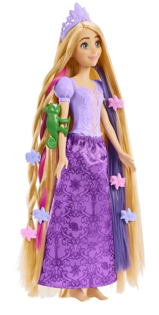 Disney Princess Rapunzel Doll with Color-Change Hair Extensions & Styling Pieces - Tangled Movie Inspired Toy for Kids 3+ Years Delivery Time: 2-3Days