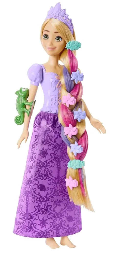 Disney Princess Rapunzel Doll with Color-Change Hair Extensions & Styling Pieces - Tangled Movie Inspired Toy for Kids 3+ Years Delivery Time: 2-3Days