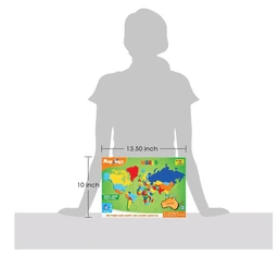 Imagimake Mapology World - World Map and Its Countries Jigsaw Puzzle | Educational Learning Aid for Kids 5+ Years Delivery Time: 2-3Days