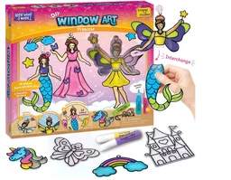 Imagimake Window Art Princess - 16 Pieces Glass Painting Set with Princess, Mermaid & Unicorn Designs for Kids 5+ Years Delivery Time: 2-3Days