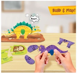 Imagimake Mapology Glow in The Dark Dinos & Egg - 3D Dinosaur Puzzle for Kids 5+ Years | Build & Play Delivery Time: 2-3Days