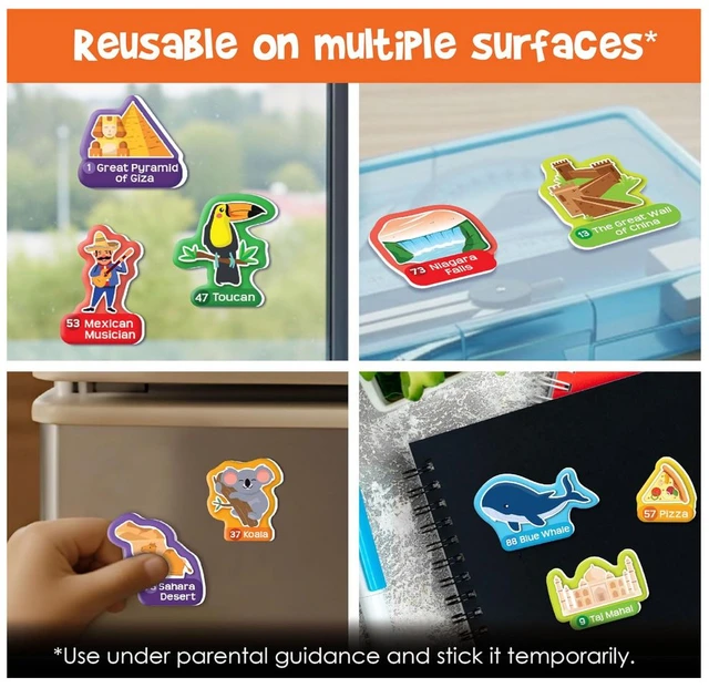 Imagimake Mapology World Map with Reusable Stickers - Educational Geography Toy for Kids 5+ Years Delivery Time: 2-3Days