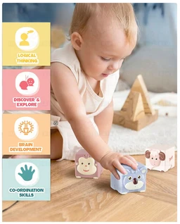 Squeezable Floating Animal Soft Baby Bath Toy Set - 6 Pcs BPA-Free Silicone for Babies 6+ Months Delivery Time: 2-3Days