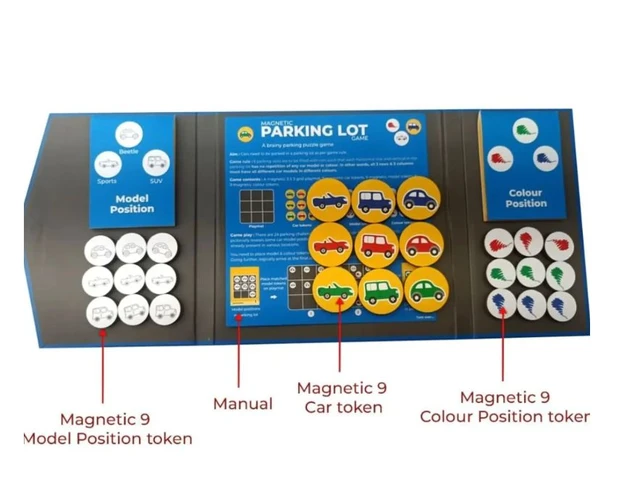 TOYKRAFTT Magnalogix Magnetic Parking Lot Puzzle Game - Logic & Problem-Solving Game for Kids 6+ Years Delivery Time: 2-3Days