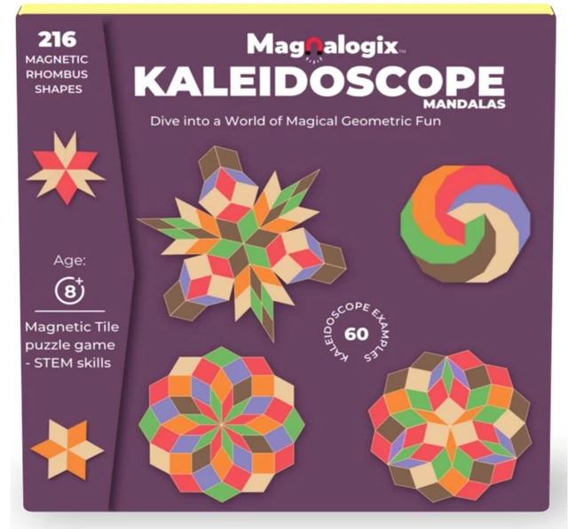 Magnalogix Mandala Art for Beginners - Magnetic Mosaic Puzzle Game | Kaleidoscope Art Kit for Kids 8-12 Years Delivery Time: 2-3Days