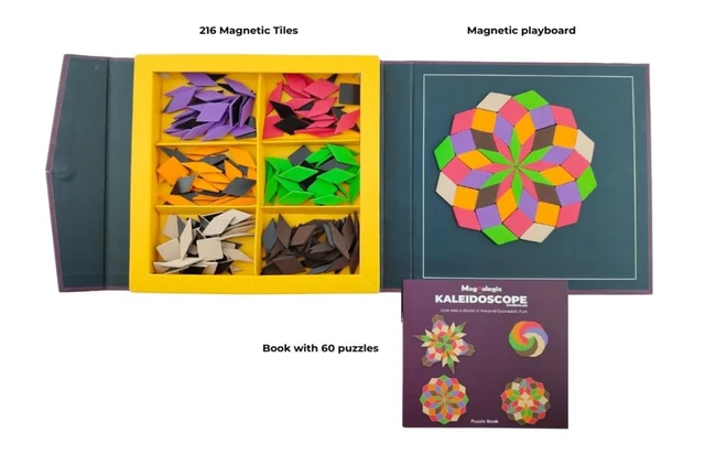 Magnalogix Mandala Art for Beginners - Magnetic Mosaic Puzzle Game | Kaleidoscope Art Kit for Kids 8-12 Years Delivery Time: 2-3Days