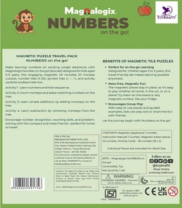 Magnalogix Numbers On The Go - Magnetic Counting & Number Learning Game | Montessori Educational Toy for Kids 3-6 Years Delivery Time : 2-3Days