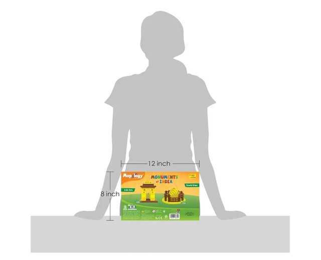 Imagimake Mapology Monuments of India - Sanchi Stupa & India Gate 3D Construction Set for Kids 6+ Years Delivery Time: 2-3Days