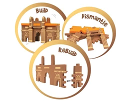 Imagimake Mapology Monuments of India - Sanchi Stupa & India Gate 3D Construction Set for Kids 6+ Years Delivery Time: 2-3Days