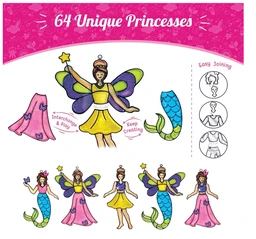 Imagimake Window Art Princess - 16 Pieces Glass Painting Set with Princess, Mermaid & Unicorn Designs for Kids 5+ Years Delivery Time: 2-3Days