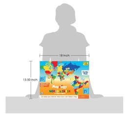 Imagimake Mapology India and World Maps with Capitals - Learn Capitals & Country Flags for Kids 5+ Years Delivery Time: 2-3Days
