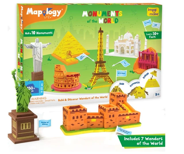 Imagimake Mapology Monuments of The World - Educational Toy & Learning Aid for Kids 6+ Years Delivery Time: 2-3Days