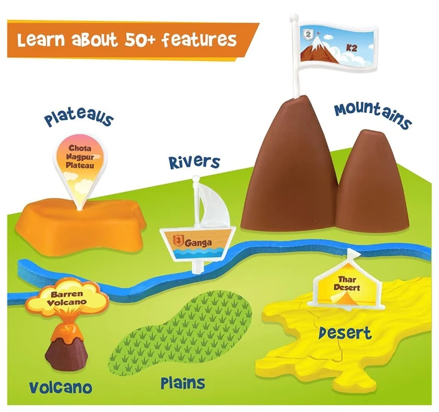 Imagimake Mapology Physical Features of India - Learn 50+ Geographical Features | Educational Toy for Kids 6+ Years Delivery Time: 2-3Days