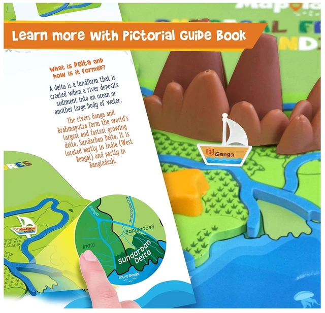 Imagimake Mapology Physical Features of India - Learn 50+ Geographical Features | Educational Toy for Kids 6+ Years Delivery Time: 2-3Days