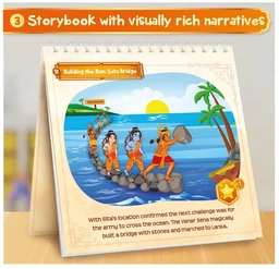 Imagimake Mapology Tales of Ramayana - 3-in-1 Family Board Game with Magnetic Puzzle, Storybook & Trump Cards for Kids 6+ Years Delivery Time: 2-3Days