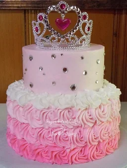 Special Birthday Queen Cake ( Strawberry Flavour ) - 1.5KG
