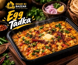 Egg Butter Tadka Special (Half) @ GKBs Kitchen 