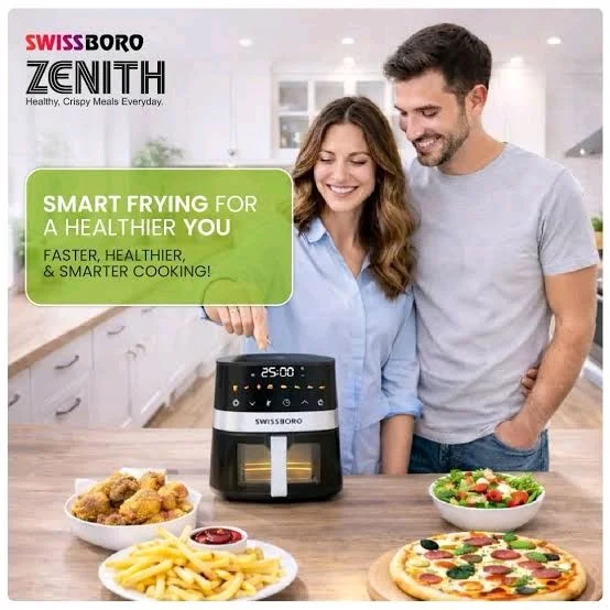 SWISSBORO ZENITH DIGITAL AIR FRYER 5LT.