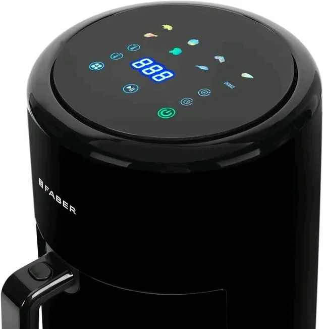 FABER FAF 4.0L Neo BK 1500W Digital Air Fryer | Fry, Bake, Roast |85% Less Oil, 200°C Swirl Heating Air Fryer (4 L)
