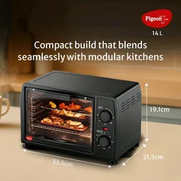 Pigeon 14-Litre Oven Toaster Grill OTG 900 Watt 19004365, Black