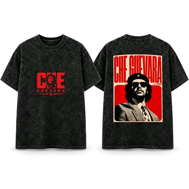 Che Guevara Vintage T-Shirt – Black & Red
