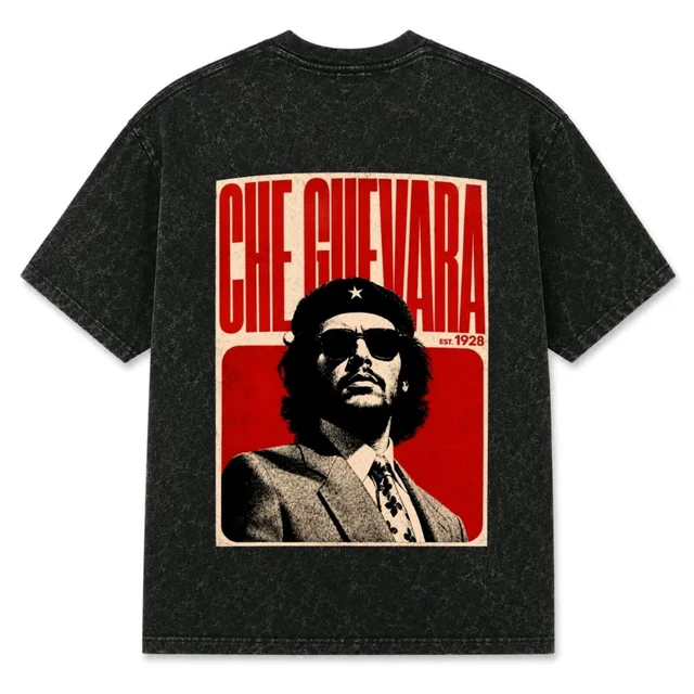 Che Guevara Vintage T-Shirt – Black & Red