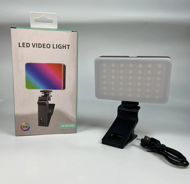 AY-96 RGB Pocket Fill Light - Portable Mini LED Full-Color Ambient Light