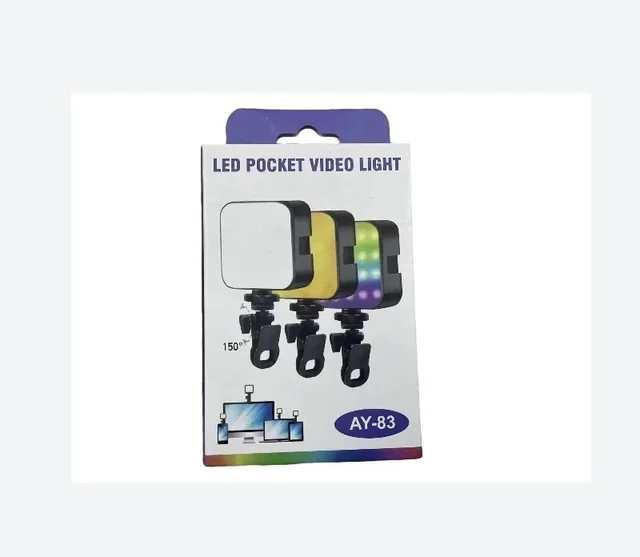 AY-83 Rgb Mini Portable Led Video Camera Light Rgb Flash Photography Lighting Pocket Light