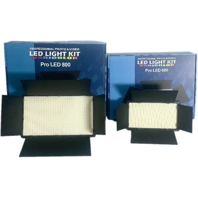 Professional LED Light Kit for Photos & Videos 600 2.1M Aluminium Tripod with Battery Vari-colour Pro LED for Phone Use