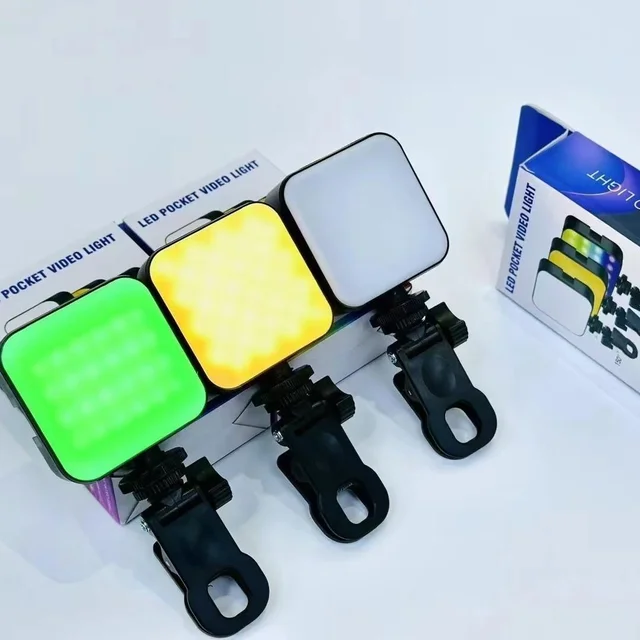 Mini Portable Led Video Camera Light Rgb Flash Photography Lighting Pocket Light
