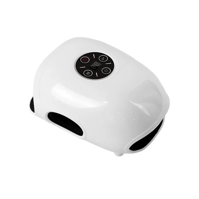 REATEN MED White Rechargeable Massage Hammer Portable Electric Palm Massager Body Timing Control Hand Soreness Finger Stiffness