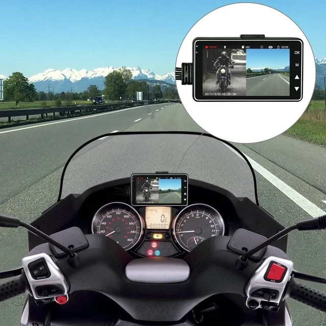 Karadar MT02 1080p Full HD Black Box Motorcycle DVR Dash Cam Accessory for Motorcycles