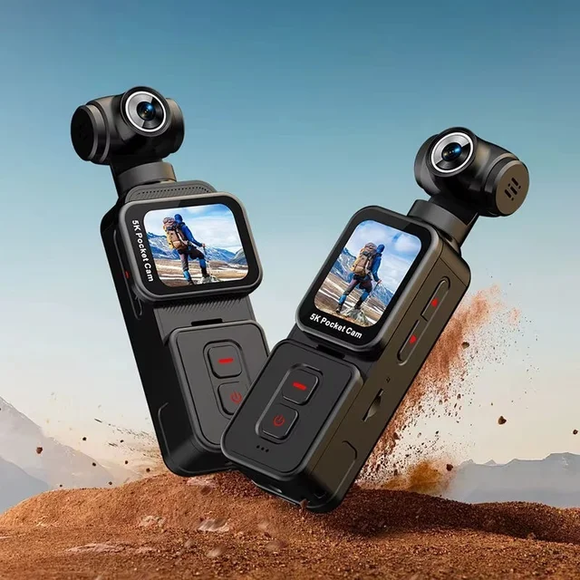 5K High Action Camera K28 Rotatable Anti-Shaking Outdoor Camera for Riding Diving Portable Video Mic, External Type C Mic