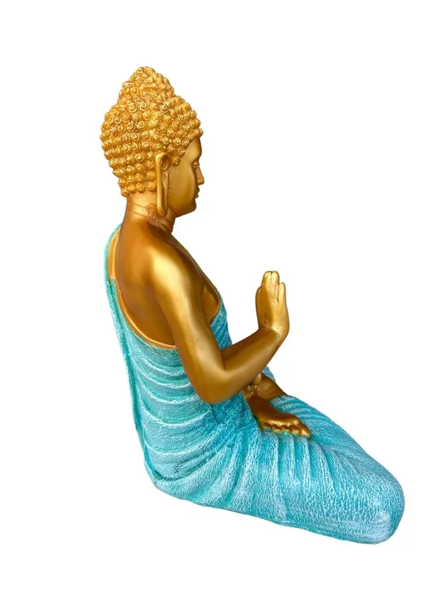 BLESSING HAND BUDDHA - 14 Inch, Green