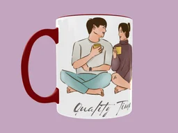 Quality Time Printed Cup | Cup for Home & Gift | Hard Quality Printed Ceramic Mug/Cup for Coffee, Tea