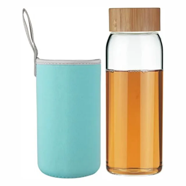 300 Ml Glass Water Bottle With - 300 Ml Glass Water Bottle