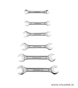 STANLEY Double Open End Spanner-Matte Finish-(14 * 15mm) ( 16 * 17) - 6 X 7