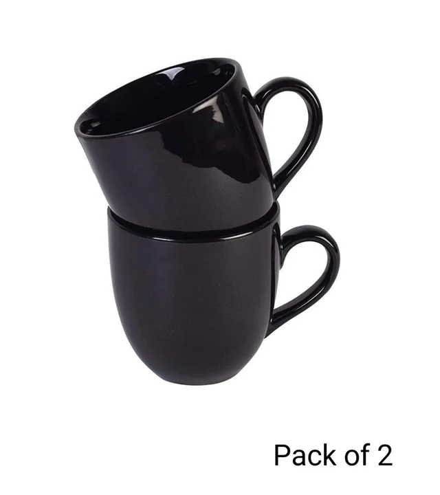 SMPH START Premium Ceramic Tea/Coffee Cups (100ml, Multicolor ) - Set of 1 - Black, 100 ml