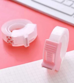 SMPH STAR Cello Tape Cutter 12 MM with Stainless Steel Blade Mini Stationary Cutter - 12 Mm Tape Purpose, Lavender Rose
