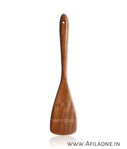 Wooden Cooking Spoons( Set of 5) Non-Stick Serving and Cooking Spoon Kitchen Tools Utensil, - Bourbon