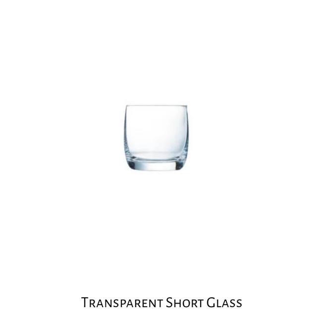 Short Glass 250 Ml (Pack Of 1 ) Colour Transparent
