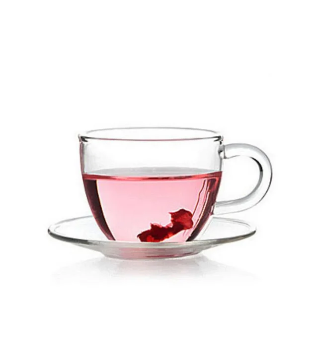 Glass Tea Cups (Pack Of 1) 80ml - White