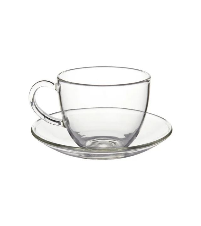 Glass Tea Cups (Pack Of 1) 80ml - White