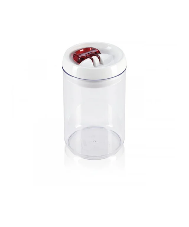 Acrylic Airtight Round Storage Canister Set, Clear Food Saver Plastic Container