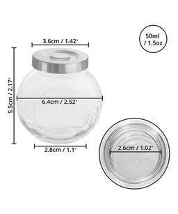 Spice Storage Glass Jar with Rust Proof