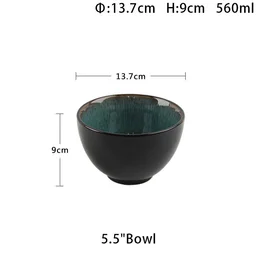 Ceramic Striped Bowls,450ml, Set of 1, Mustard Yellow and Off White
